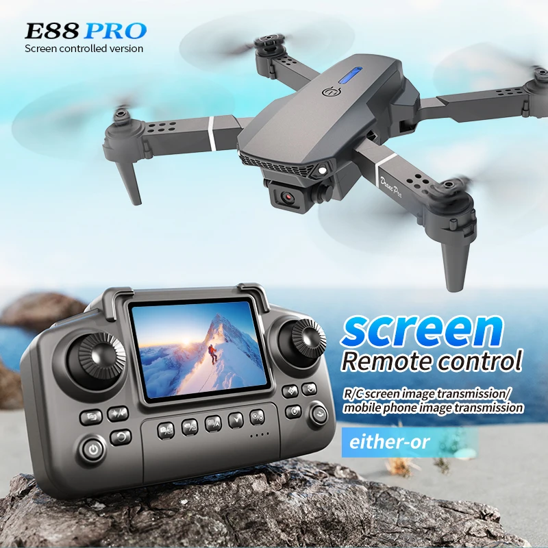 Profesyonel E88 PRO Drone ekra - Drone Camera Hd incelemesi ve fiyatı